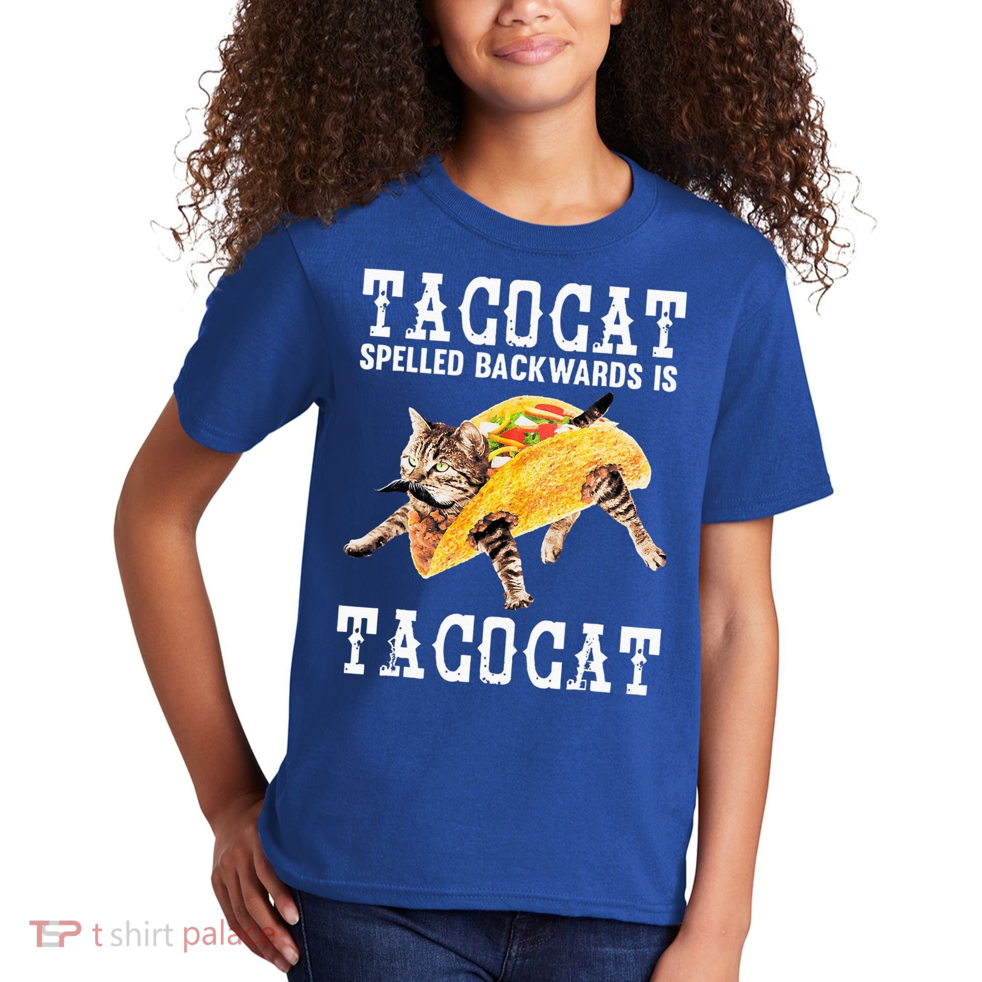 Tacocat Spelled Backward Is Taco Cat Kids T-Shirt