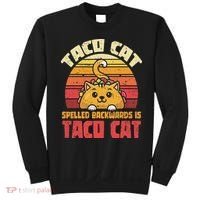 Tacocat Spelled Backwards Is Tacocat Funny Retro Taco Sweatshirt thumb 0