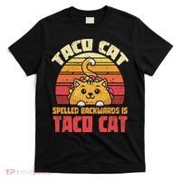 Tacocat Spelled Backwards Is Tacocat Funny Retro Taco T-Shirt thumb 0