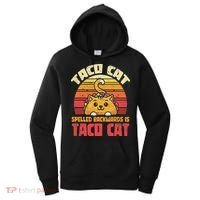 Tacocat Spelled Backwards Is Tacocat Funny Retro Taco Women's Hoodie thumb 0