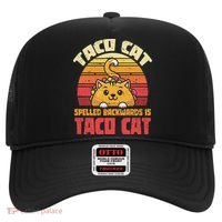 Tacocat Spelled Backwards Is Tacocat Funny Retro Taco Hat thumb 0