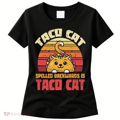Tacocat Spelled Backwards Is Tacocat Funny Retro Taco Women's T-Shirt