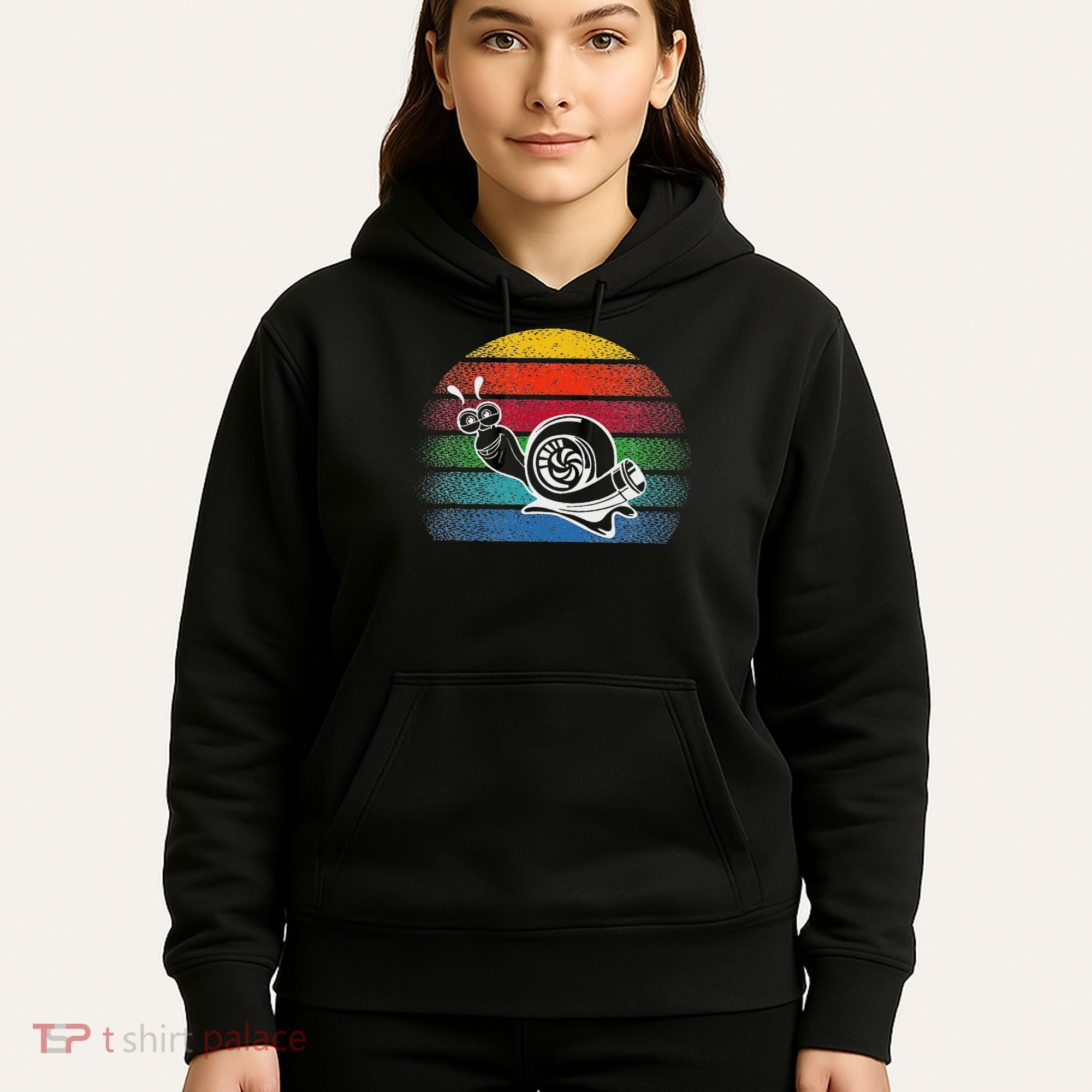 Turbo Snail Boost Racing Team Car Engine Steam Punk Style Hoodie
