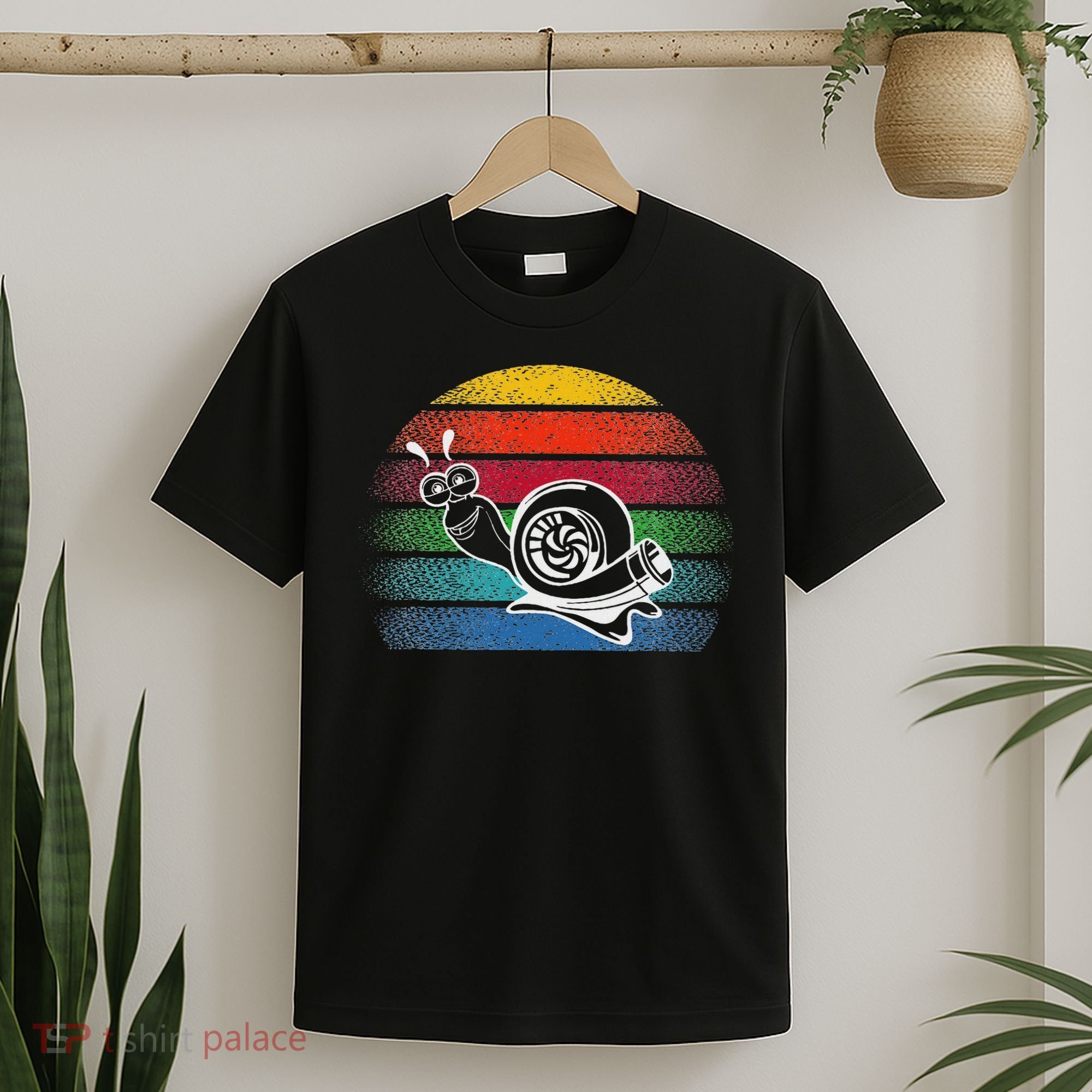 Turbo Snail Boost Racing Team Car Engine Steam Punk Style T-Shirt