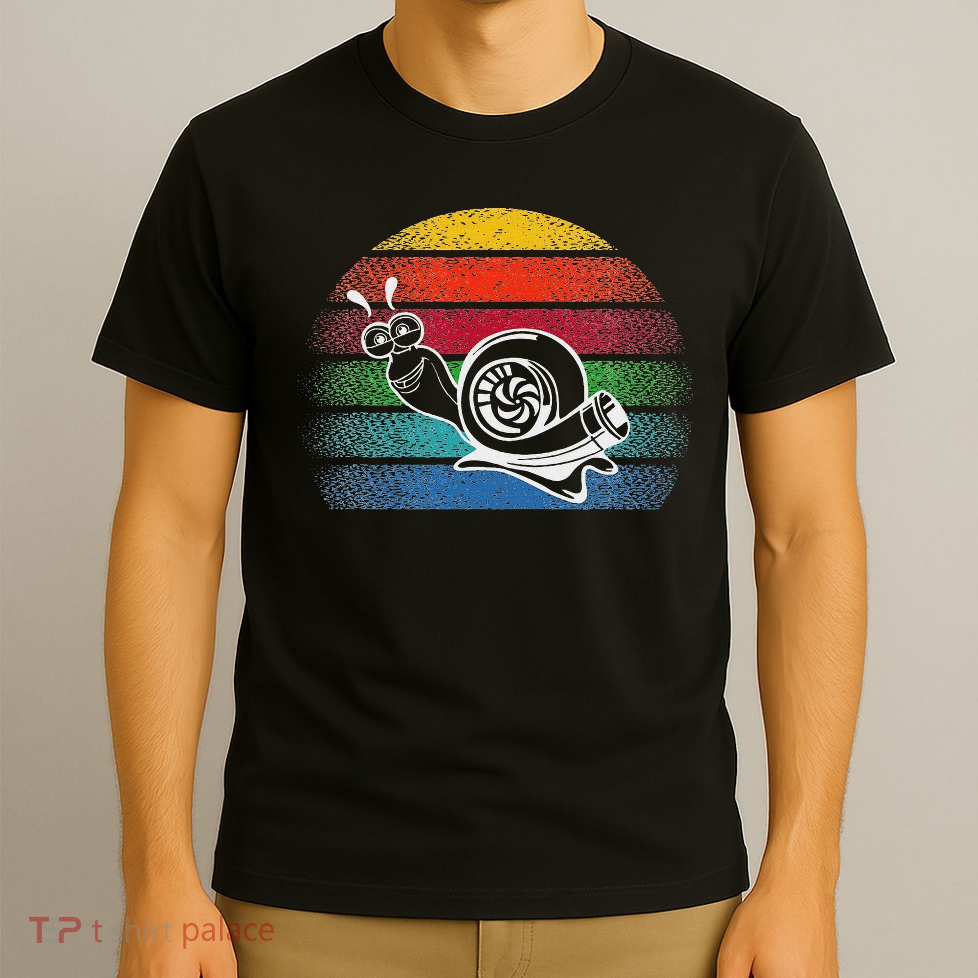 Turbo Snail Boost Racing Team Car Engine Steam Punk Style T-Shirt
