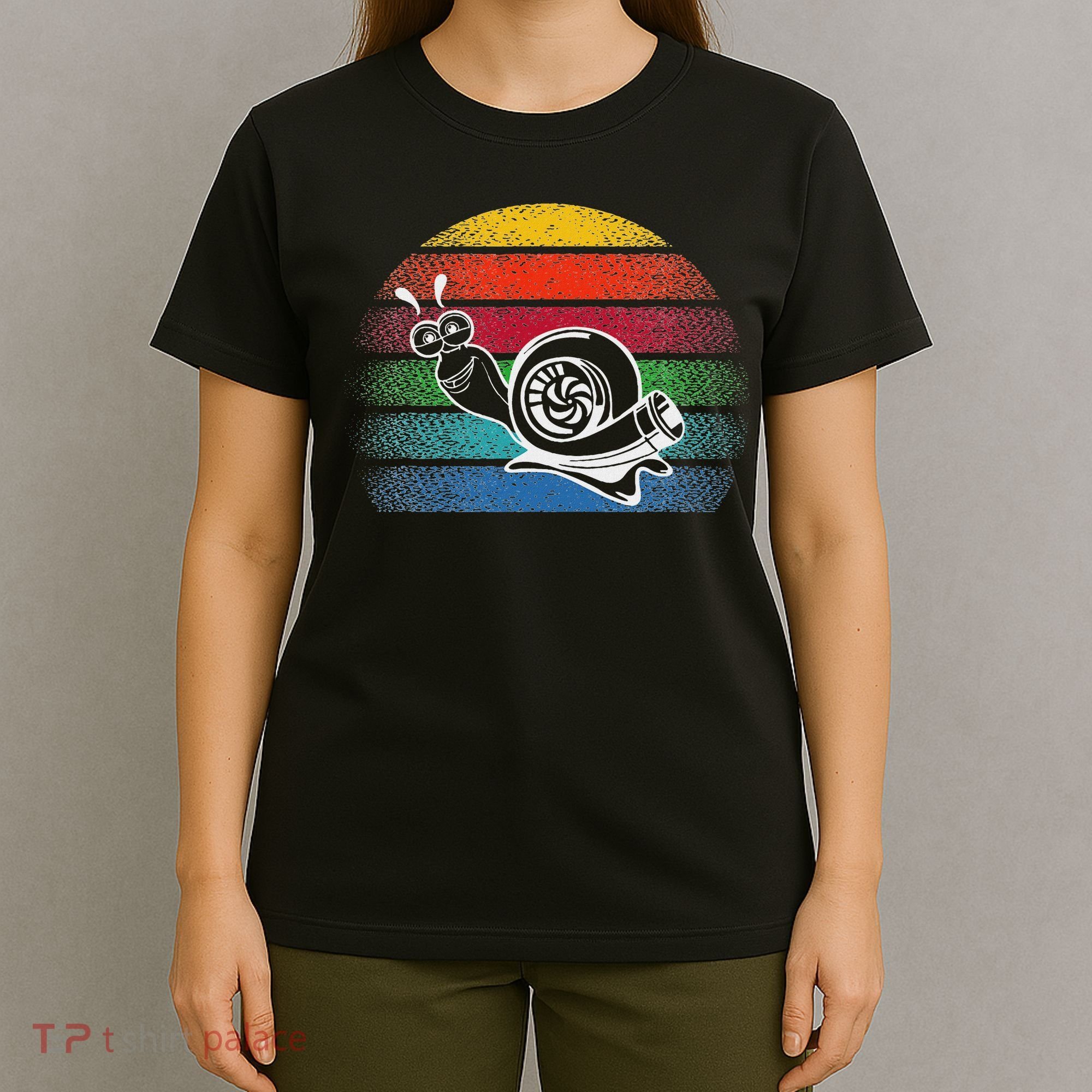 Turbo Snail Boost Racing Team Car Engine Steam Punk Style T-Shirt