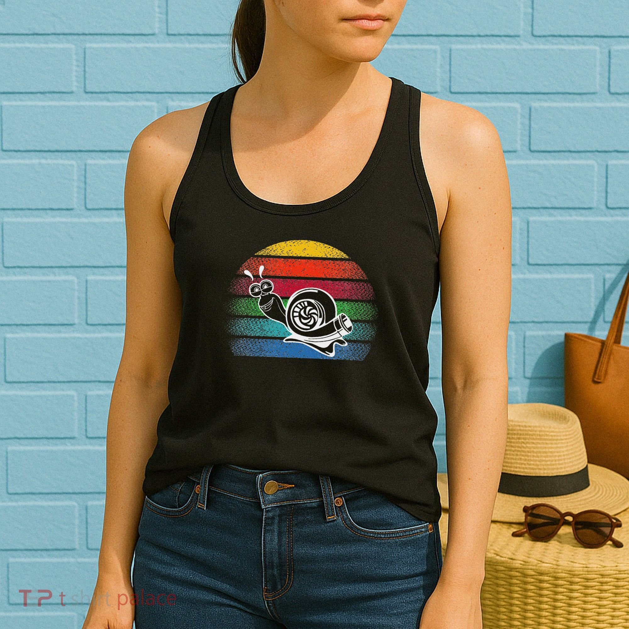 Turbo Snail Boost Racing Team Car Engine Steam Punk Style Women's Tank Top