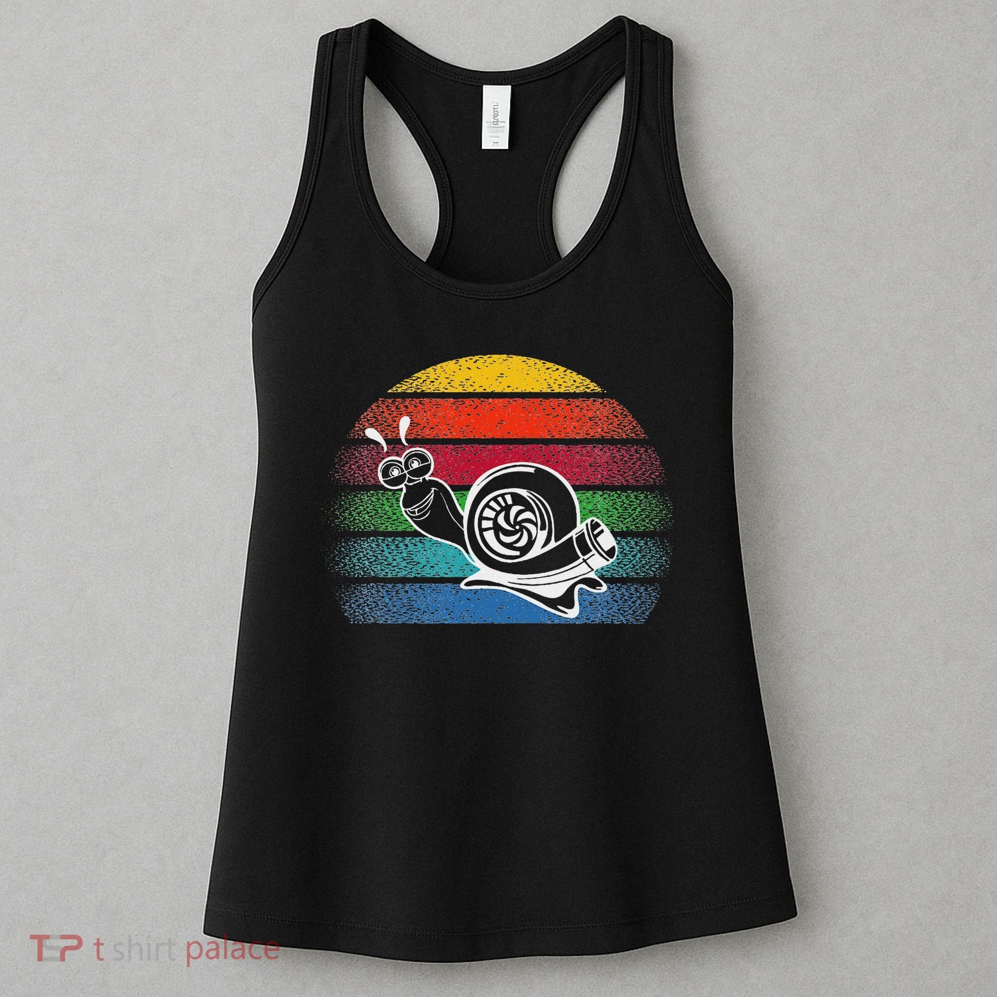 Turbo Snail Boost Racing Team Car Engine Steam Punk Style Women's Tank Top