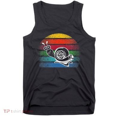 Turbo Snail Boost Racing Team Car Engine Steam Punk Style Tank Top