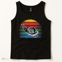 Turbo Snail Boost Racing Team Car Engine Steam Punk Style Tank Top thumb 2