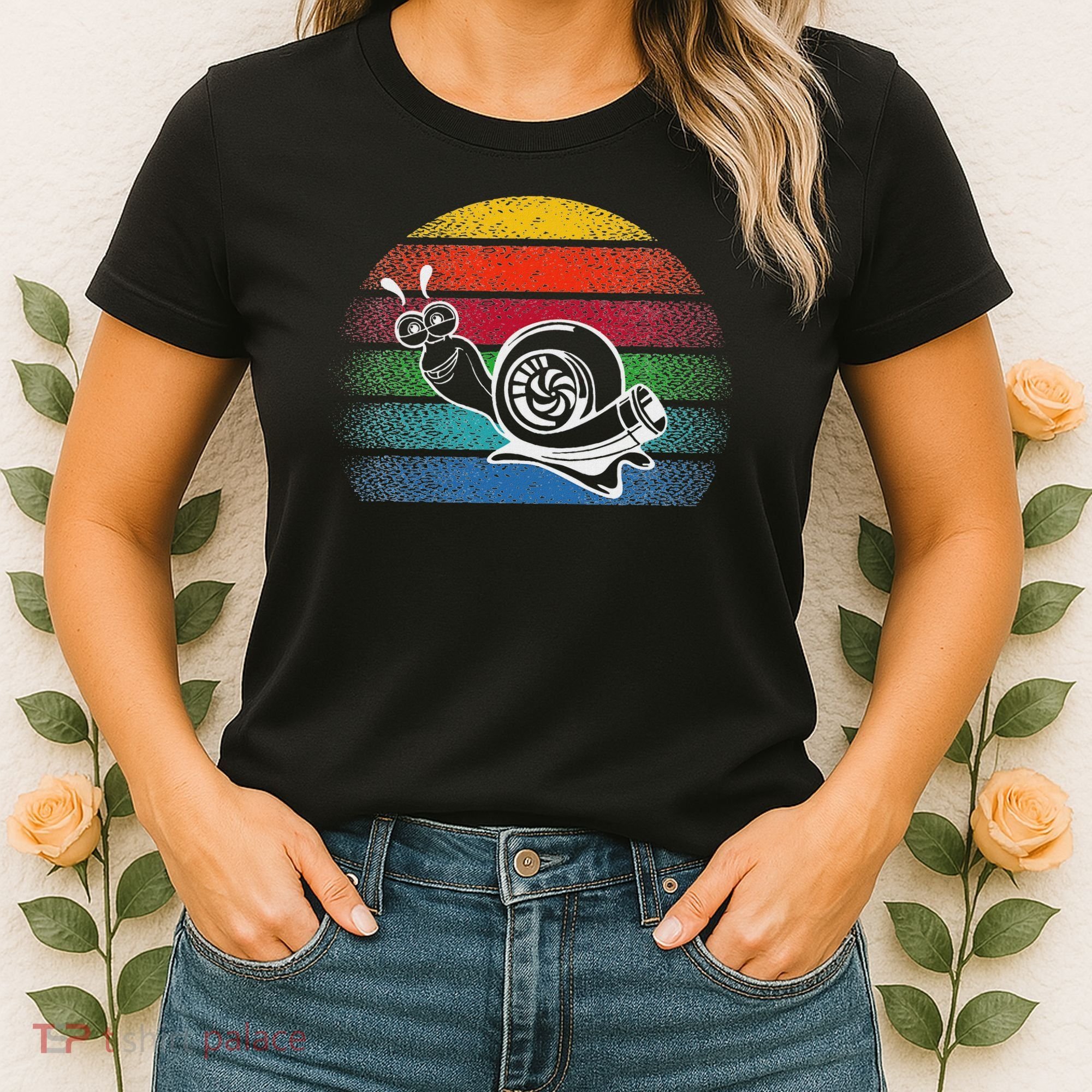 Turbo Snail Boost Racing Team Car Engine Steam Punk Style Women's T-Shirt