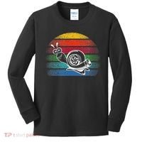 Turbo Snail Boost Racing Team Car Engine Steam Punk Style Kids Long Sleeve Shirt thumb 0
