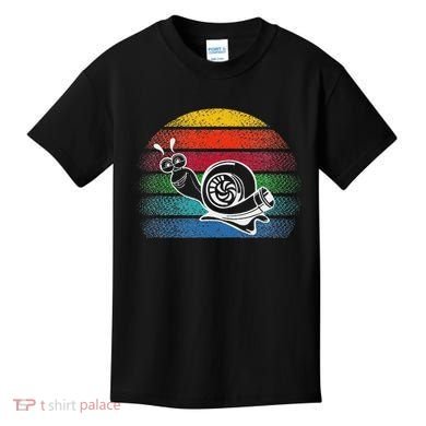 Turbo Snail Boost Racing Team Car Engine Steam Punk Style Kids T-Shirt