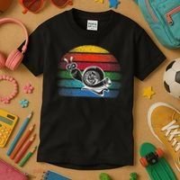 Turbo Snail Boost Racing Team Car Engine Steam Punk Style Kids T-Shirt thumb 3