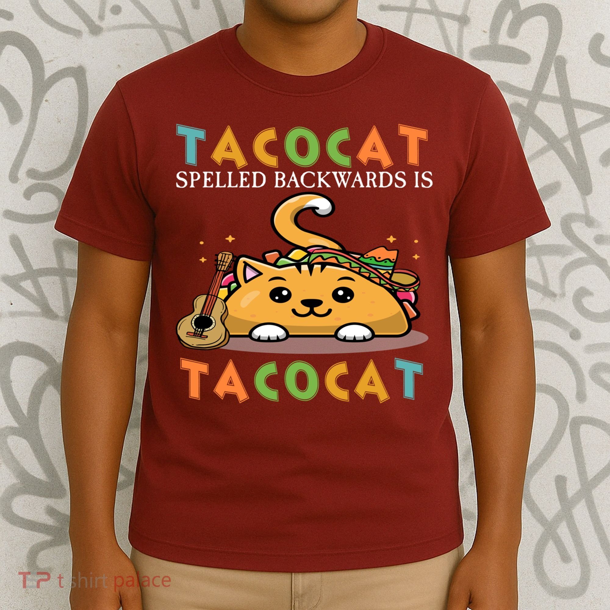 Tacocat Spelled Backward Is Tacocat Love Cat And Taco T-Shirt