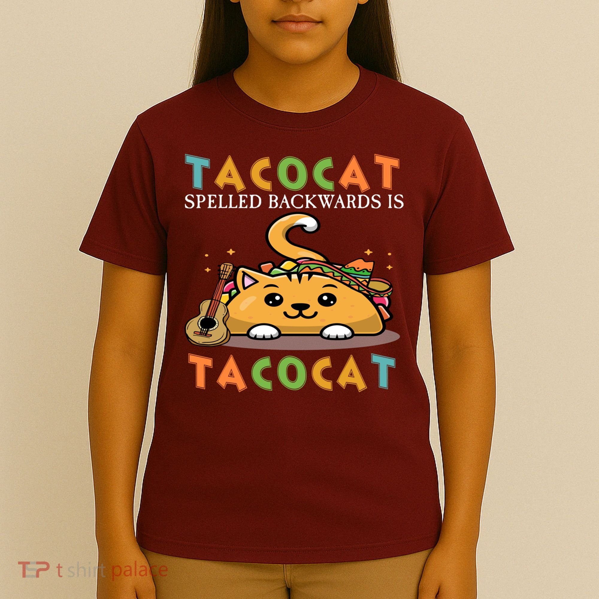 Tacocat Spelled Backward Is Tacocat Love Cat And Taco T-Shirt