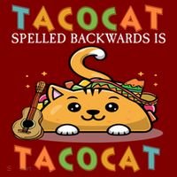 Tacocat Spelled Backward Is Tacocat Love Cat And Taco Hat thumb 2