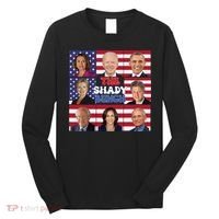 The Shady Bunch Funny American Flag 4th Of July Long Sleeve Shirt thumb 0