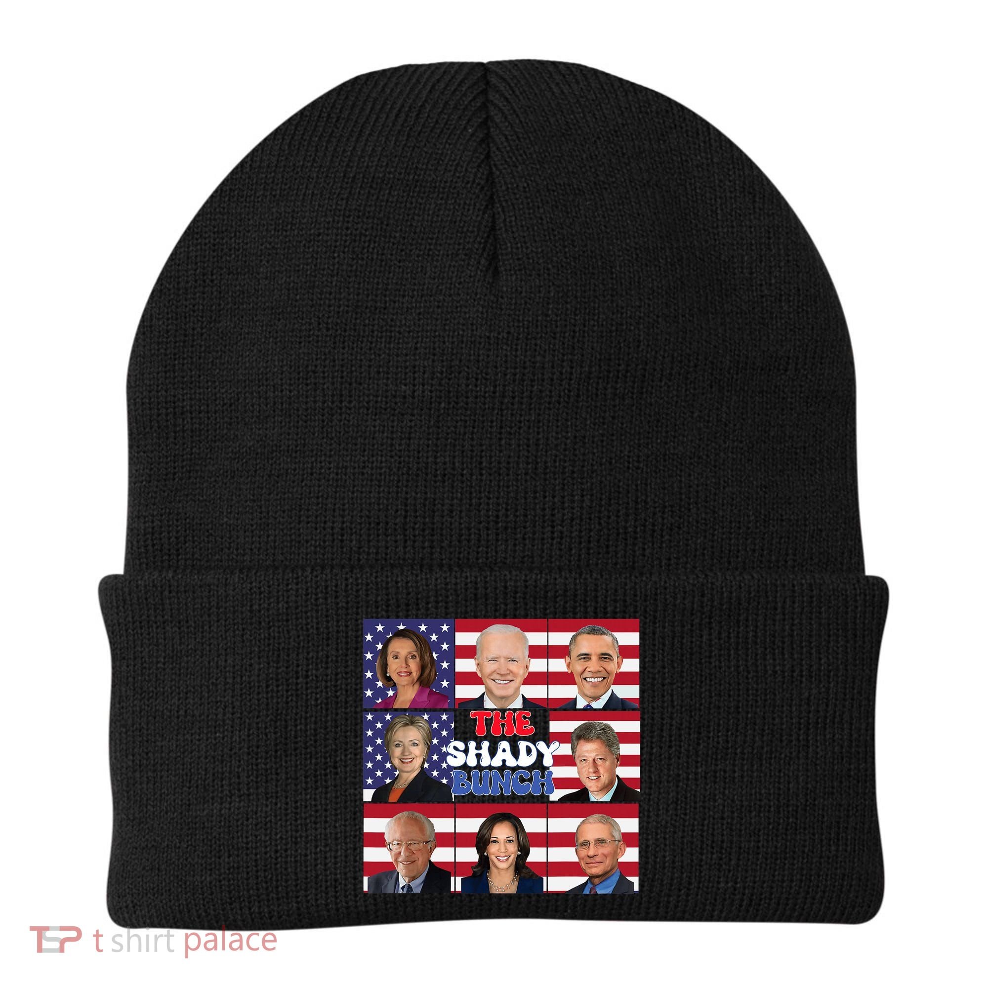 The Shady Bunch Funny American Flag 4th Of July Beanie