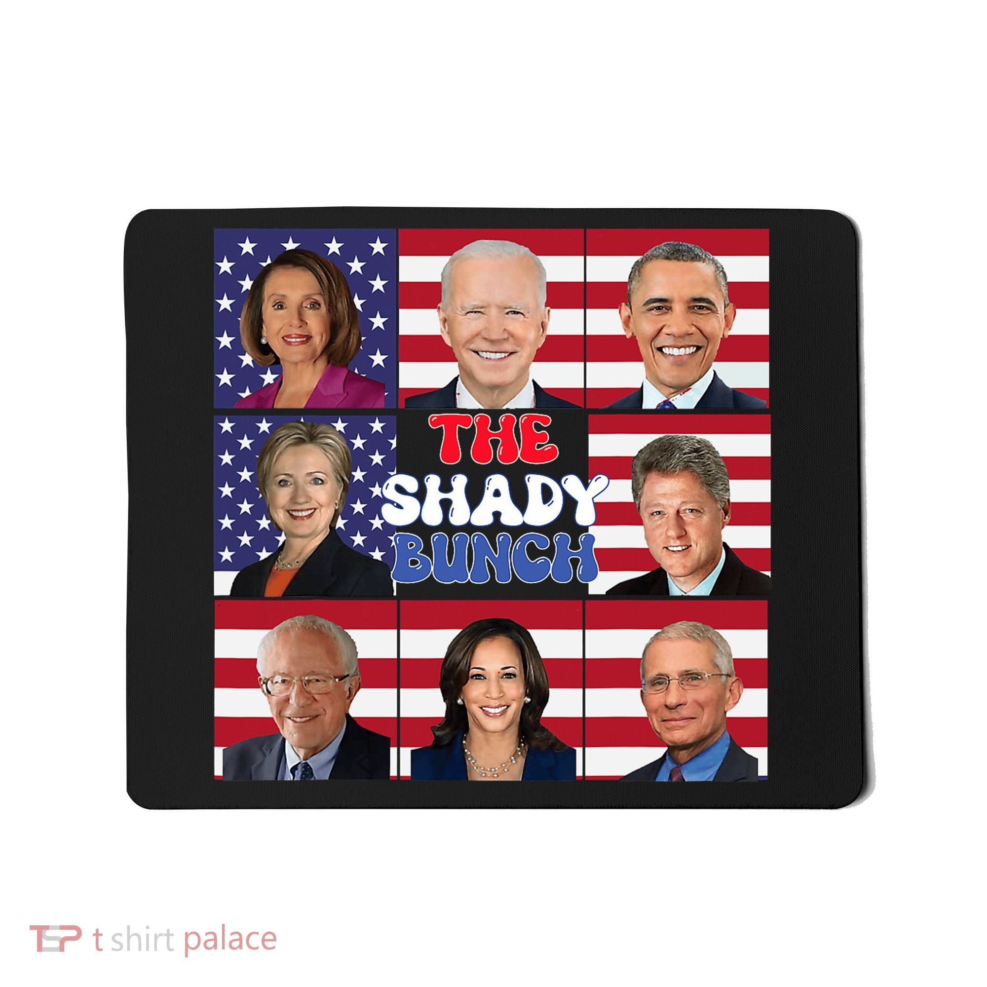The Shady Bunch Funny American Flag 4th Of July Mousepad
