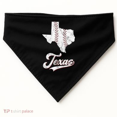 Texas State Baseball Lover USA-Made Doggie Bandana