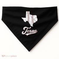 Texas State Baseball Lover USA-Made Doggie Bandana thumb 0