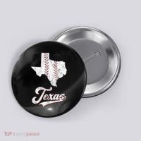 Texas State Baseball Lover Button thumb 0