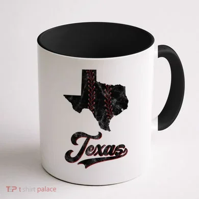 Texas State Baseball Lover Coffee Mug back