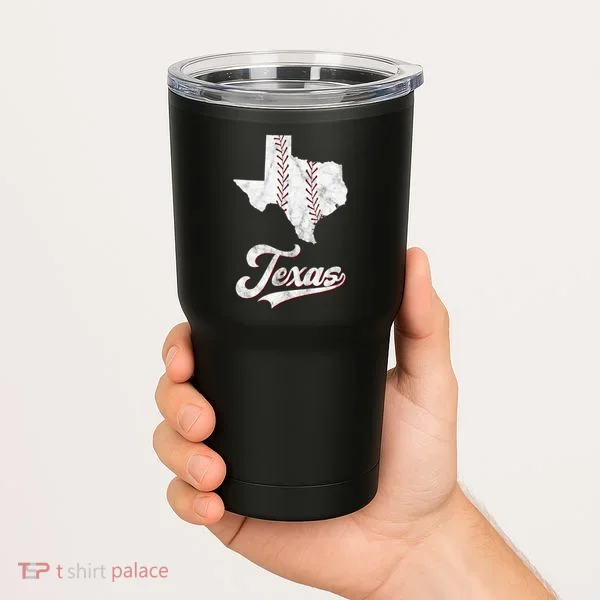 Texas State Baseball Lover Tumbler
