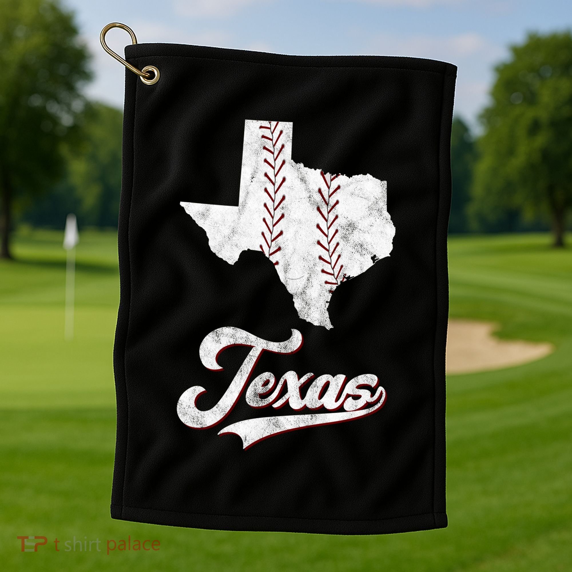 Texas State Baseball Lover Golf Towel