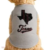 Texas State Baseball Lover Doggie Tank thumb 0