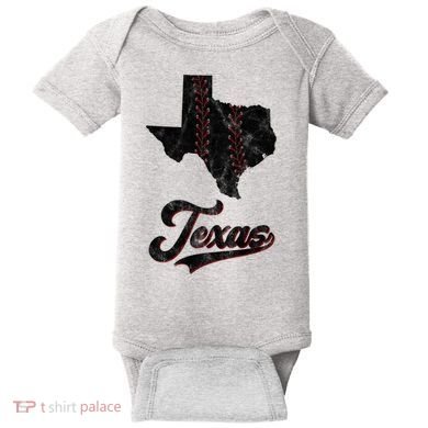 Texas State Baseball Lover Baby Bodysuit