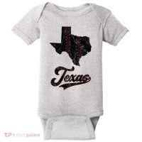 Texas State Baseball Lover Baby Bodysuit thumb 0