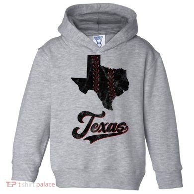 Texas State Baseball Lover Toddler Hoodie
