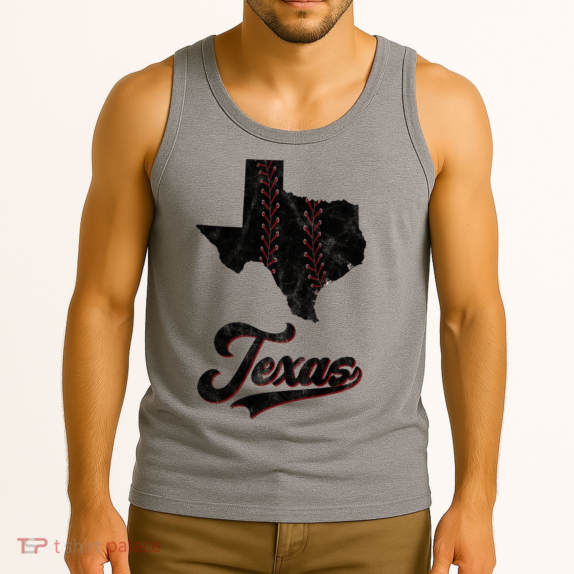 Texas State Baseball Lover Tank Top