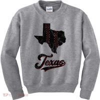 Texas State Baseball Lover Kids Sweatshirt thumb 0