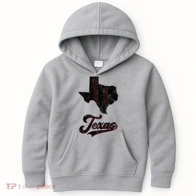 Texas State Baseball Lover Kids Hoodie