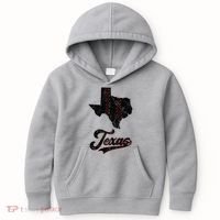 Texas State Baseball Lover Kids Hoodie thumb 0
