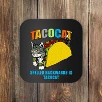 Tacocat Spelled Backwards Is Tacocat Coaster thumb 0