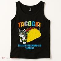 Tacocat Spelled Backwards Is Tacocat Tank Top thumb 2