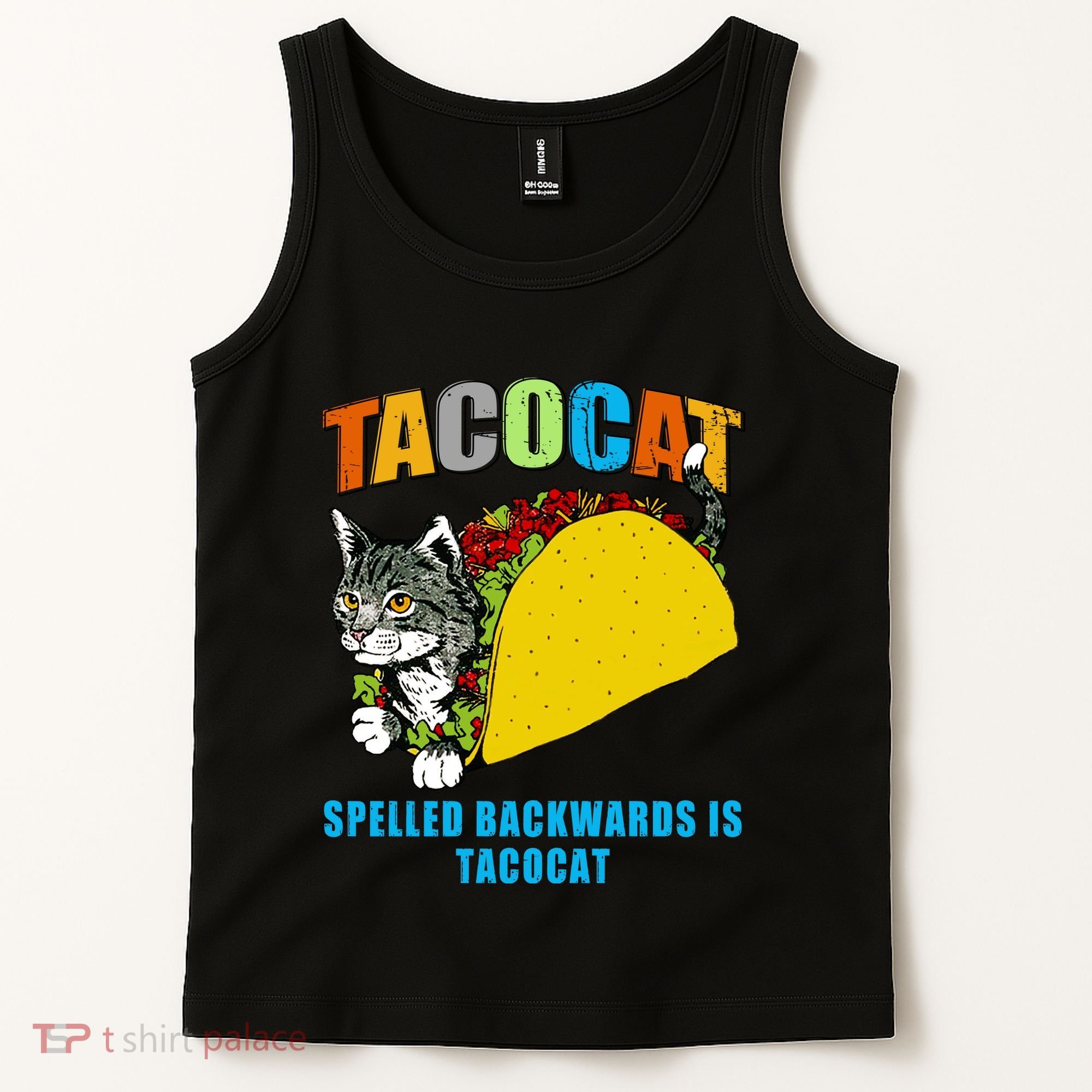 Tacocat Spelled Backwards Is Tacocat Tank Top