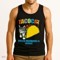 Tacocat Spelled Backwards Is Tacocat Tank Top thumb 3