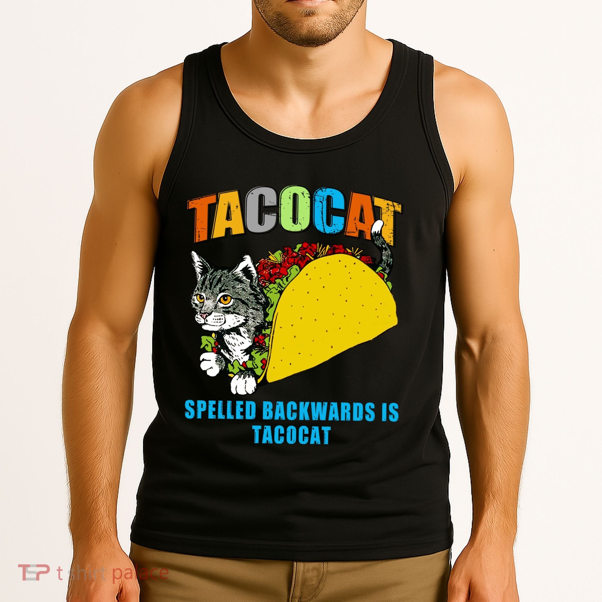 Tacocat Spelled Backwards Is Tacocat Tank Top