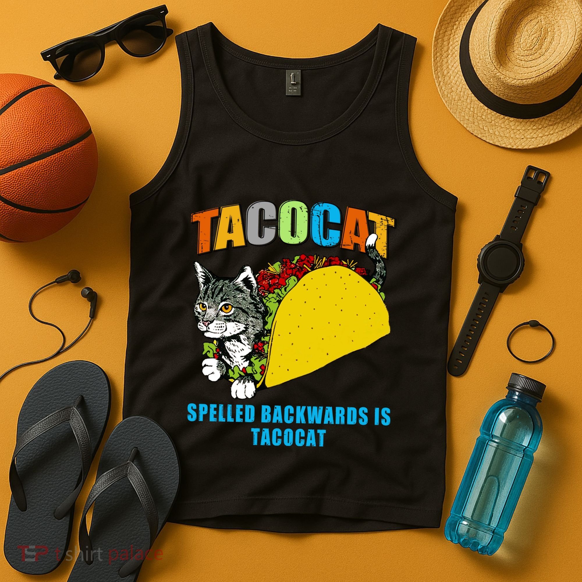 Tacocat Spelled Backwards Is Tacocat Tank Top