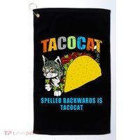 Tacocat Spelled Backwards Is Tacocat Golf Towel thumb 0