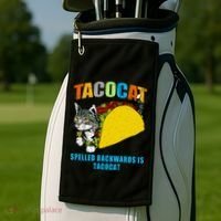 Tacocat Spelled Backwards Is Tacocat Golf Towel thumb 2