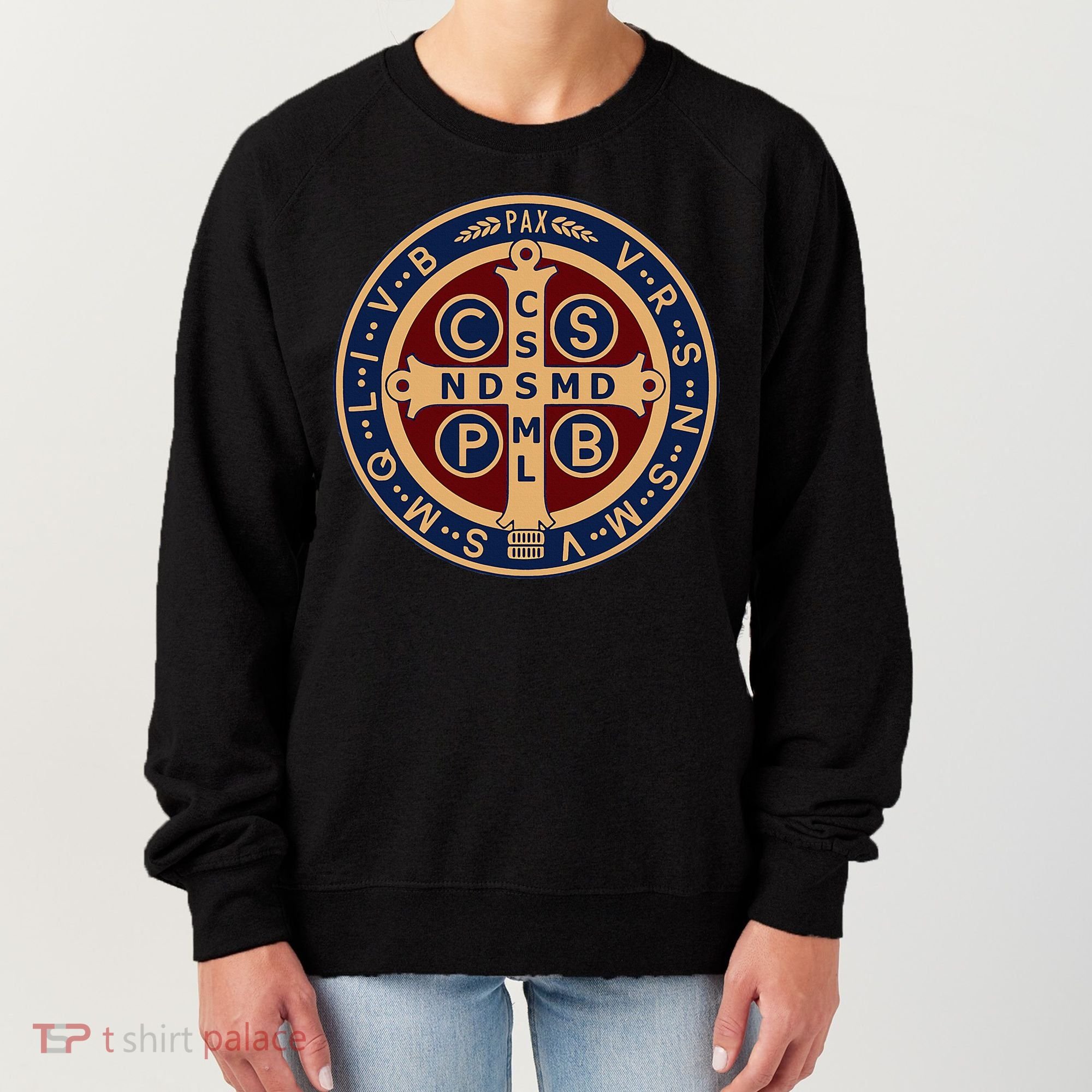 The Saint Benedict Medal Catholic Women's Sweatshirt