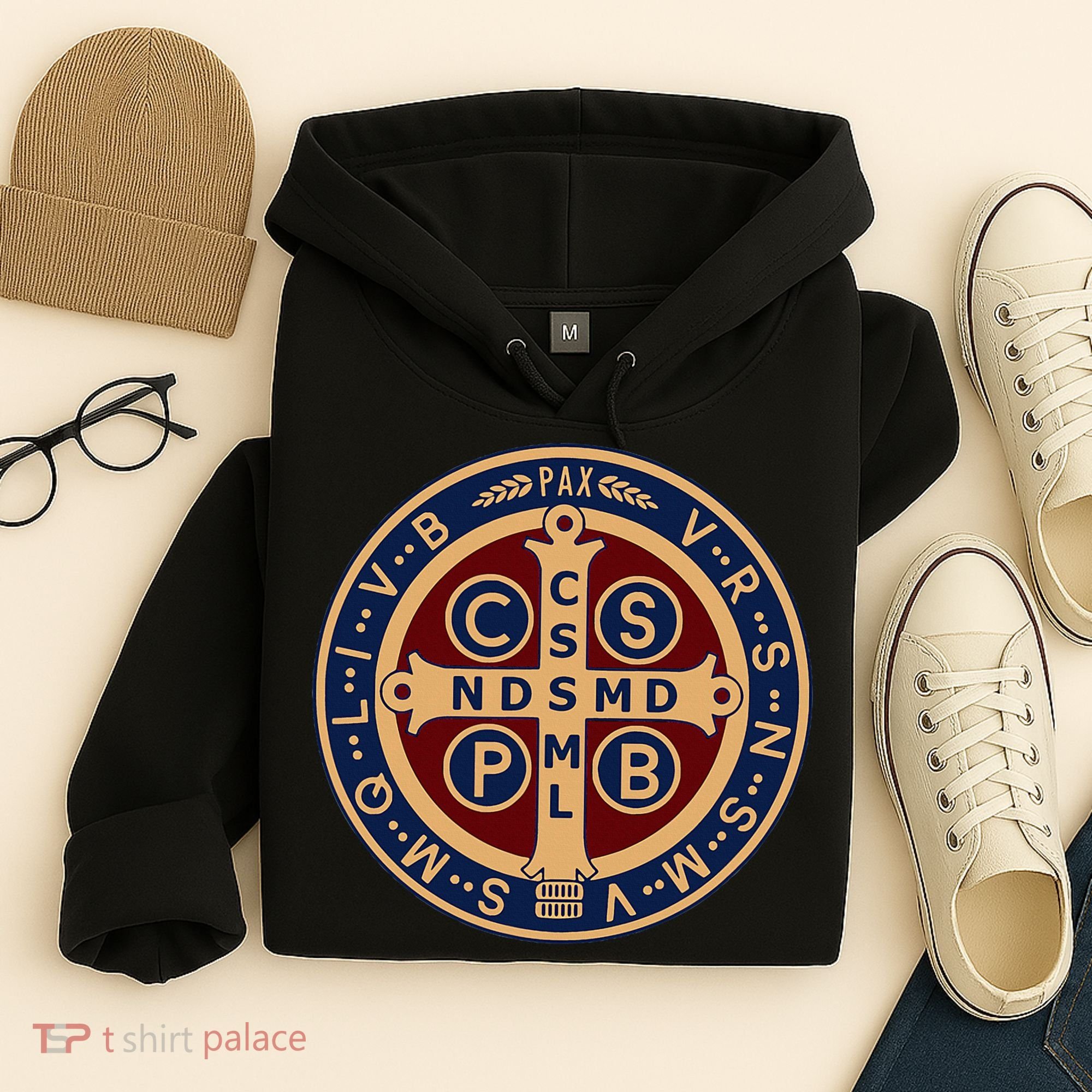 The Saint Benedict Medal Catholic Hoodie