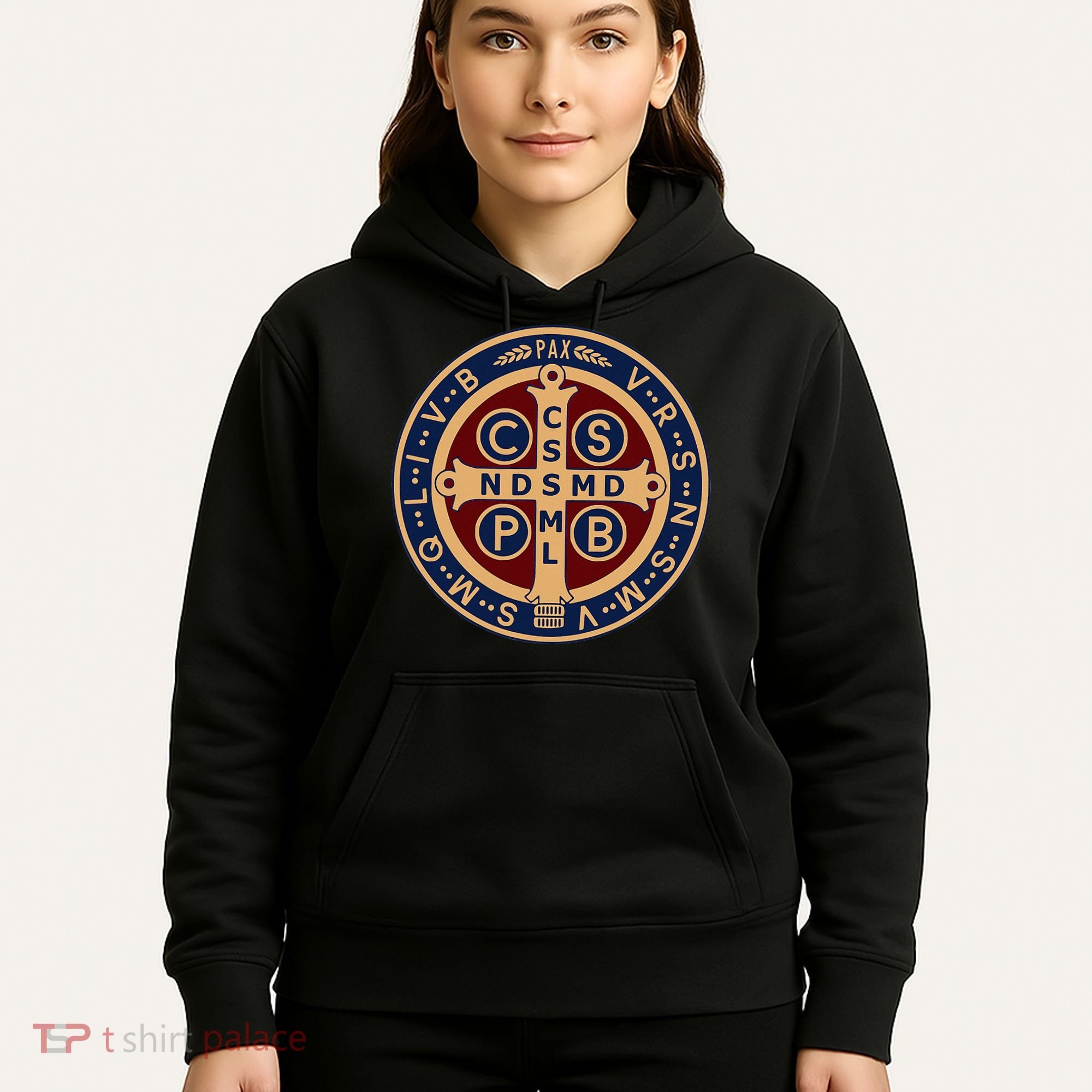 The Saint Benedict Medal Catholic Hoodie