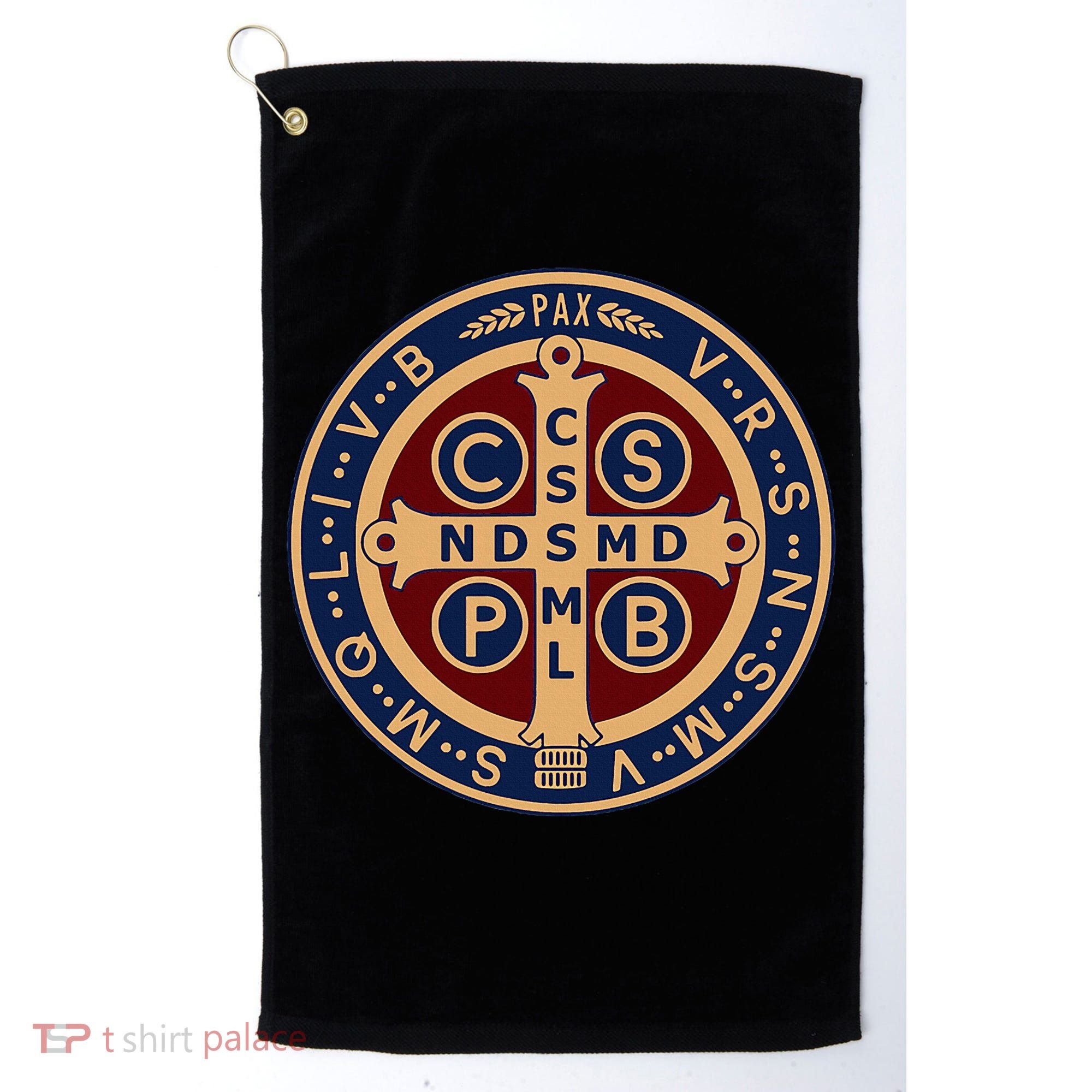The Saint Benedict Medal Catholic Golf Towel